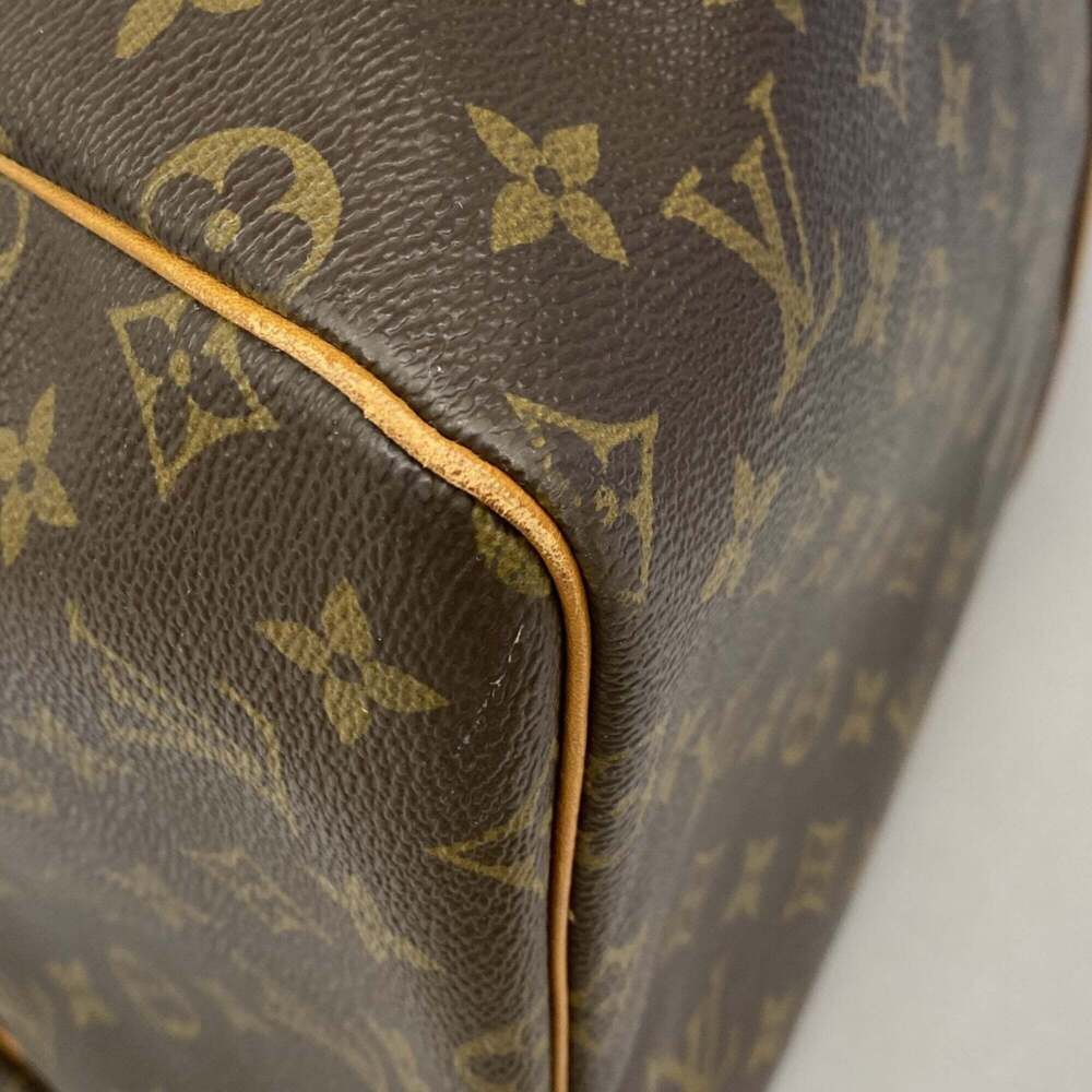 LOUIS VUITTON Authentic Brown Monogram Keepall 55 Boston Bag - Picture 6 of 12